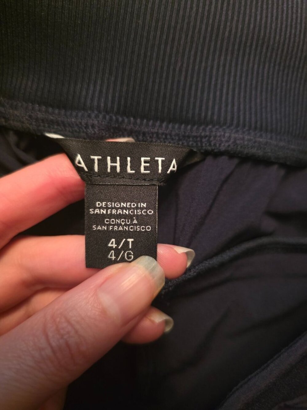 Athleta Lot of 2 Brooklyn Ankle Pants Blue black size 4 TALL - Picture 15 of 16